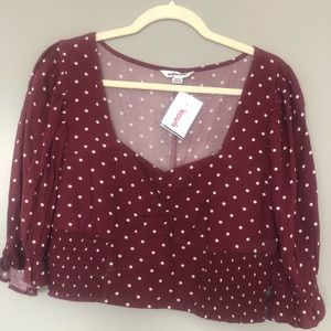 3/4 sleeve crop